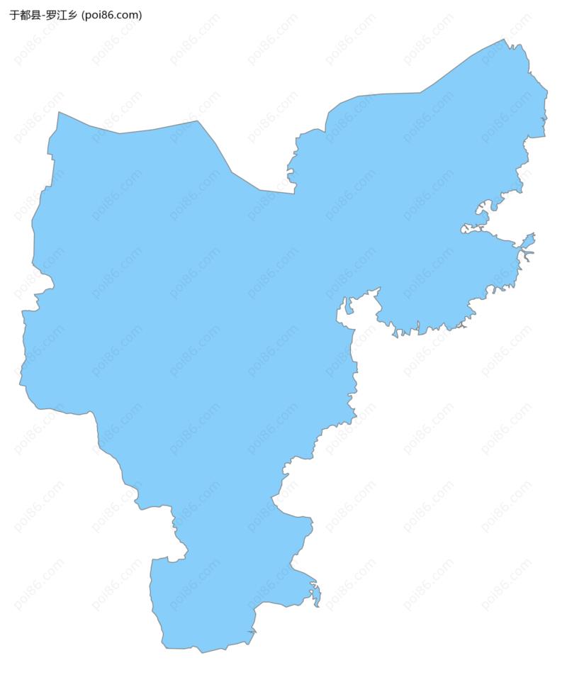 罗江乡边界地图