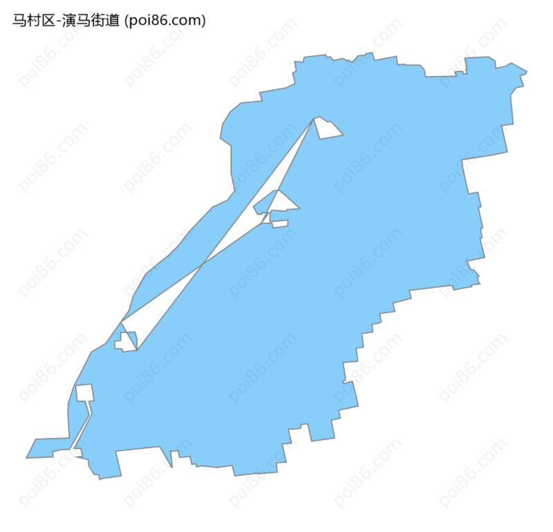 演马街道边界地图