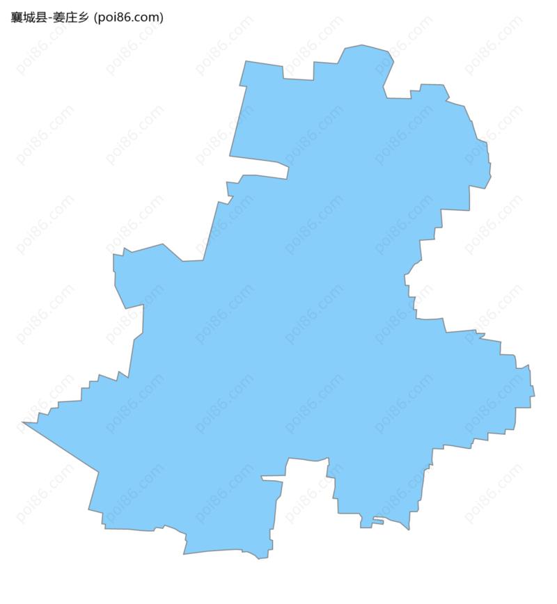 姜庄乡边界地图