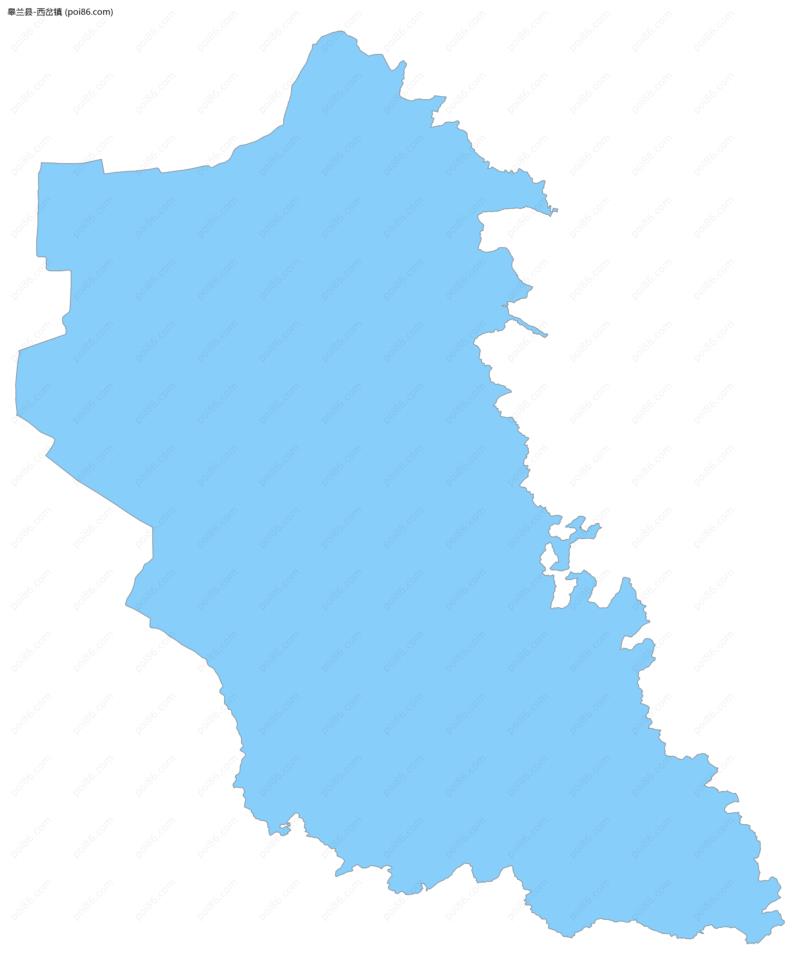 西岔镇边界地图