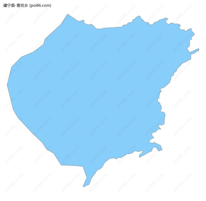 客坊乡边界地图