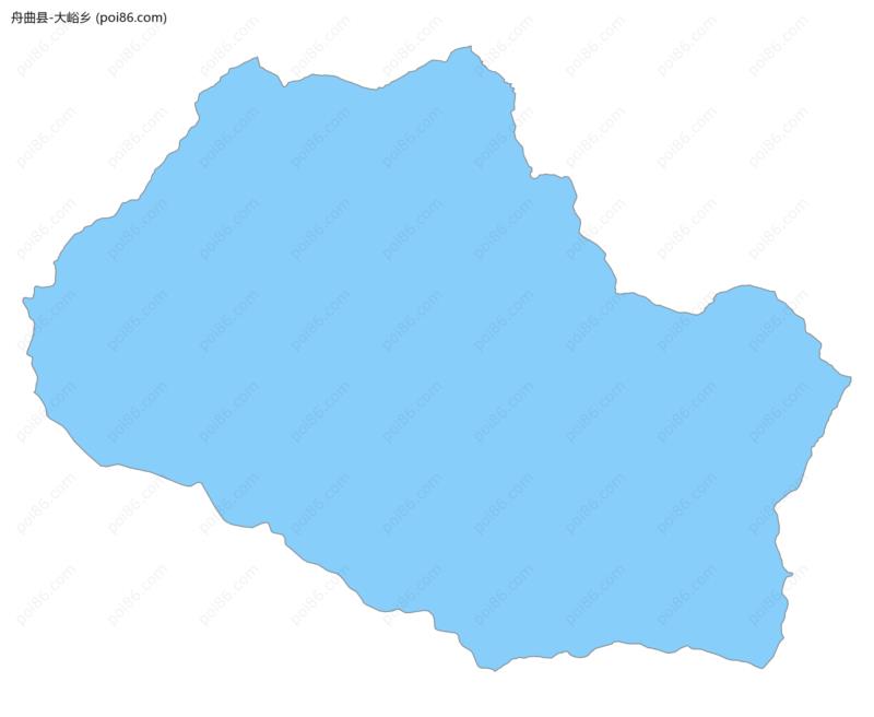 大峪乡边界地图