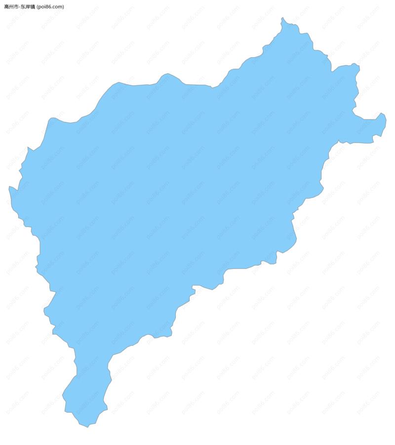 东岸镇边界地图