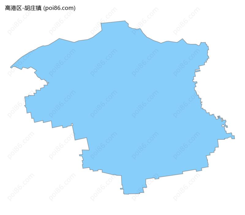 胡庄镇边界地图