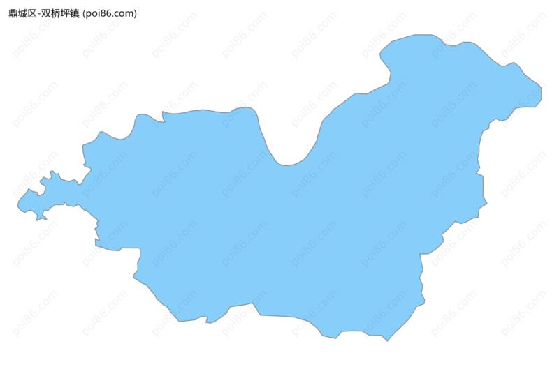 双桥坪镇边界地图
