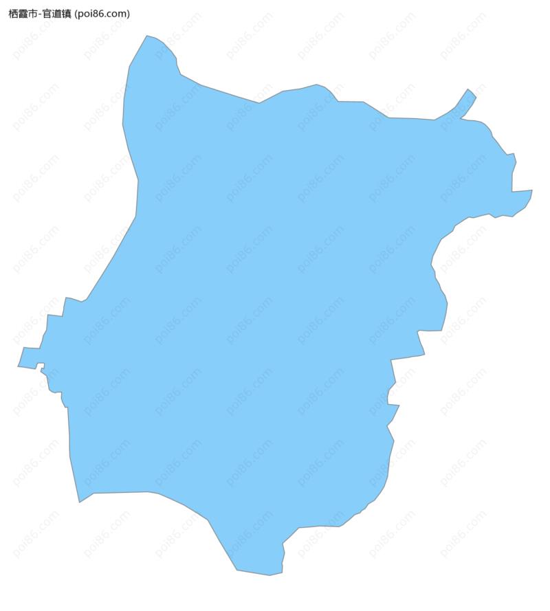 官道镇边界地图