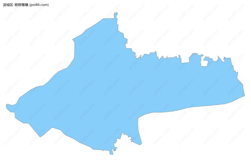 杨柳雪镇边界地图