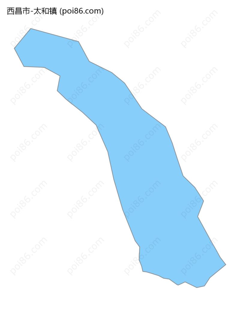 太和镇边界地图