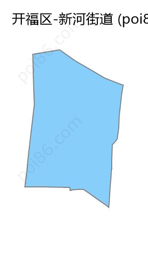 新河街道边界地图