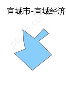 宜城经济开发区边界地图