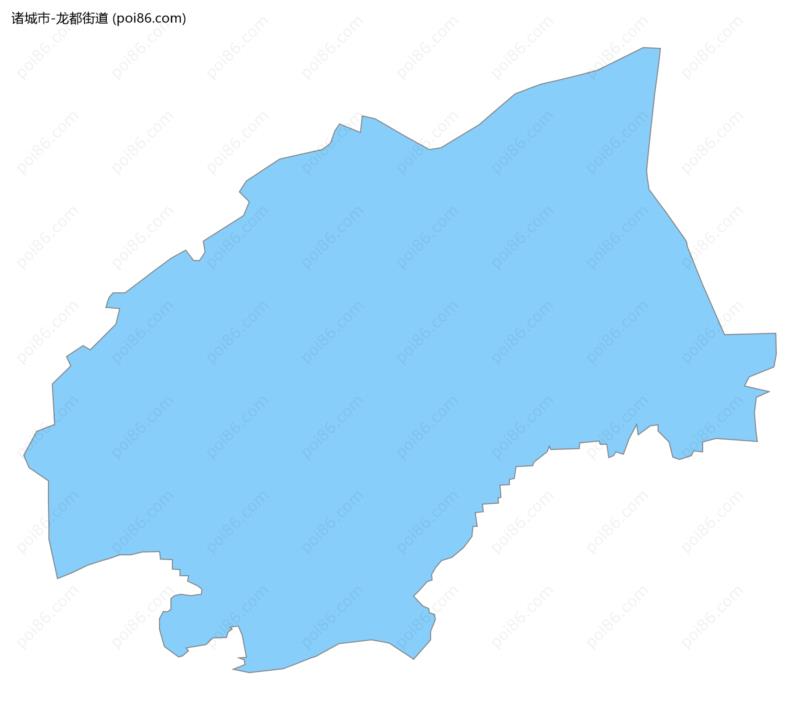 龙都街道边界地图
