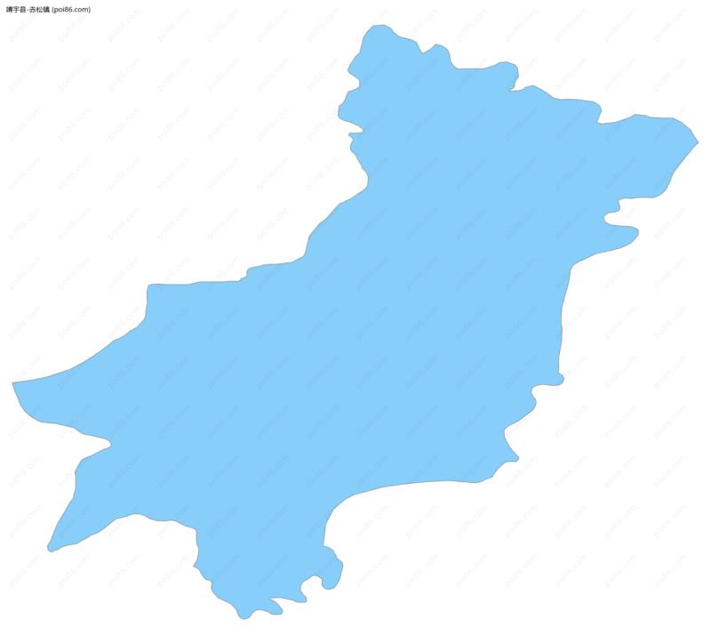 赤松镇边界地图