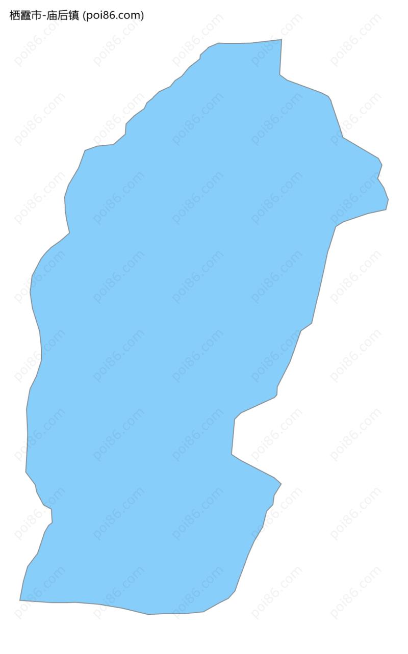 庙后镇边界地图