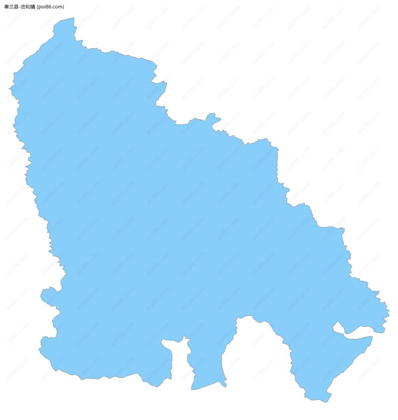 忠和镇边界地图