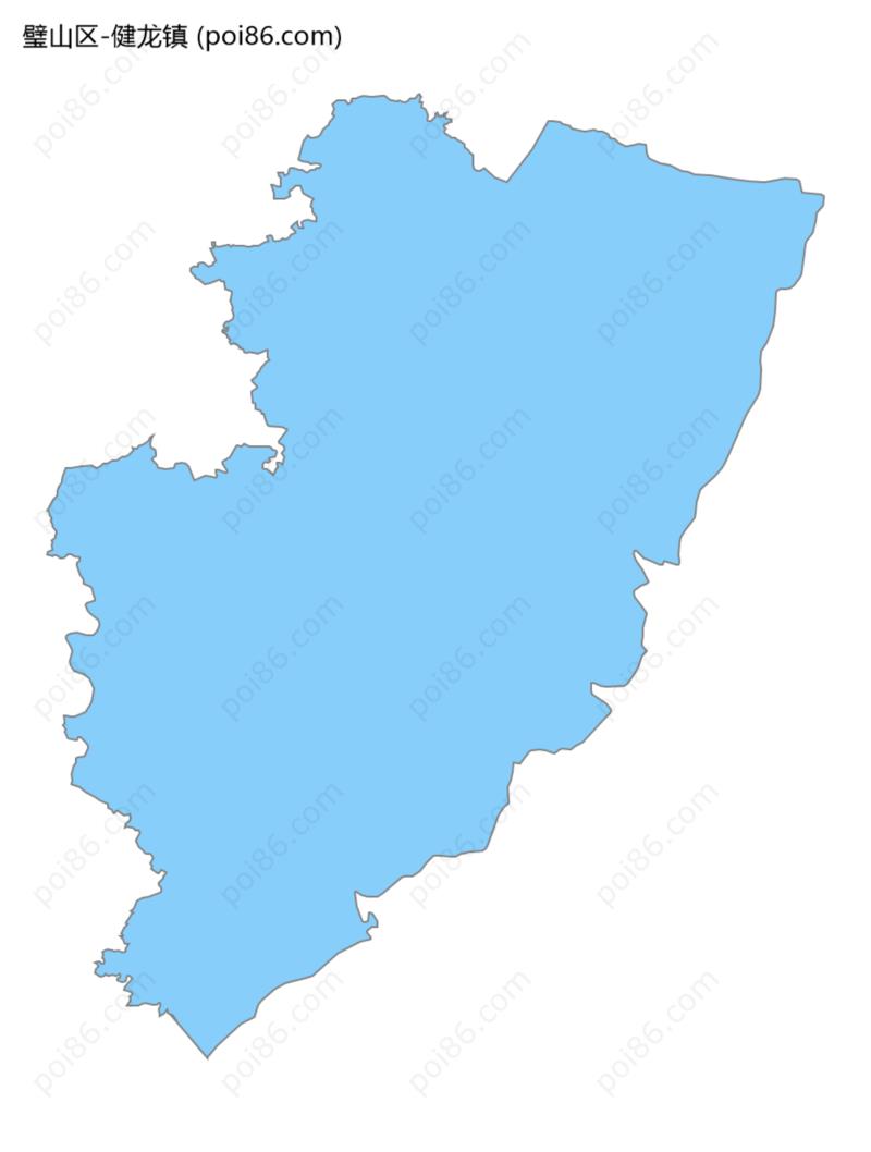 健龙镇边界地图