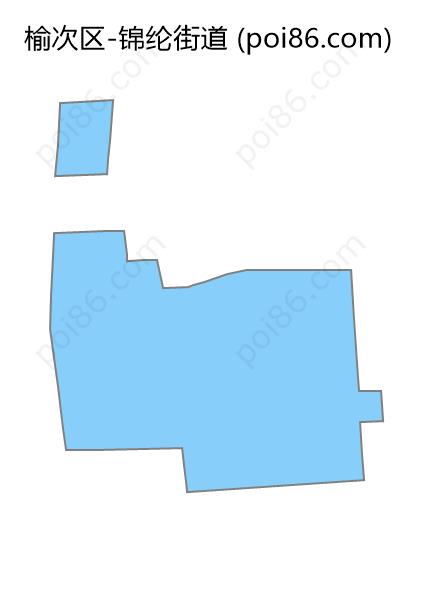 锦纶街道边界地图