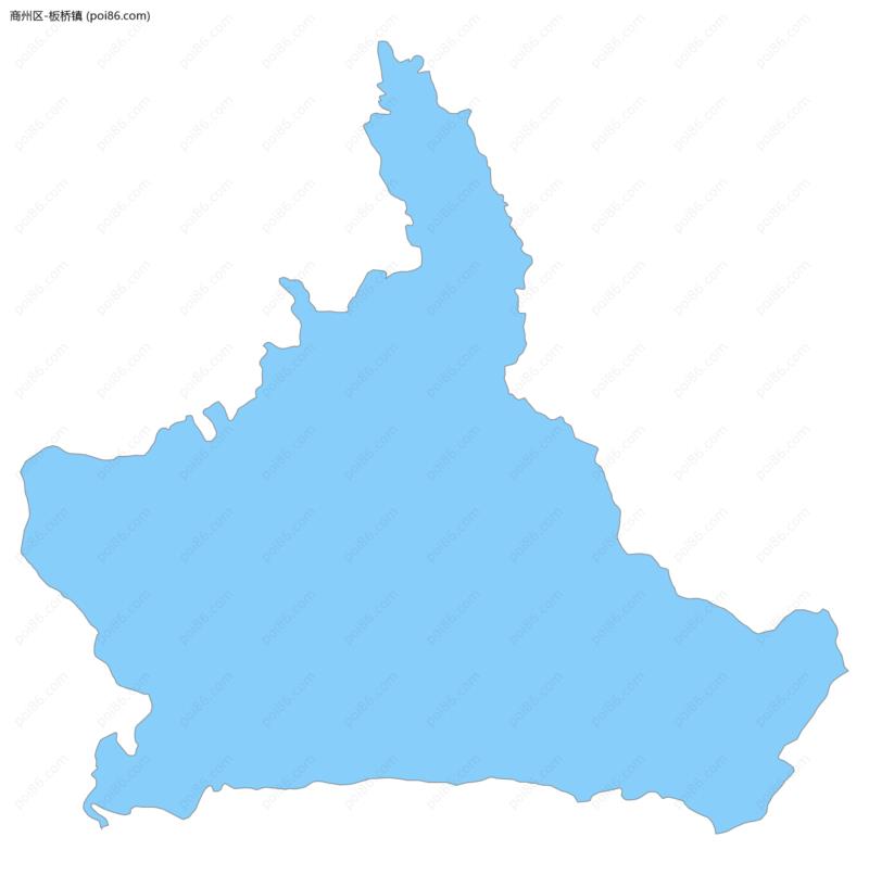 板桥镇边界地图