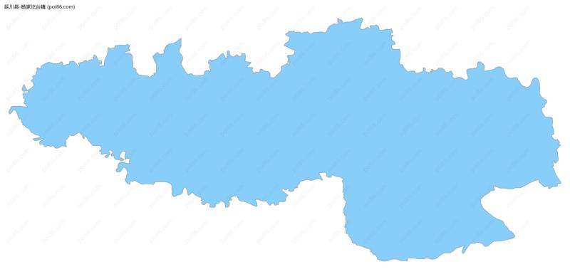 杨家圪台镇边界地图