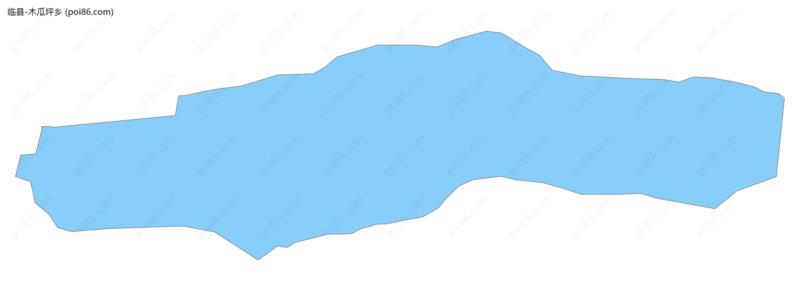 木瓜坪乡边界地图