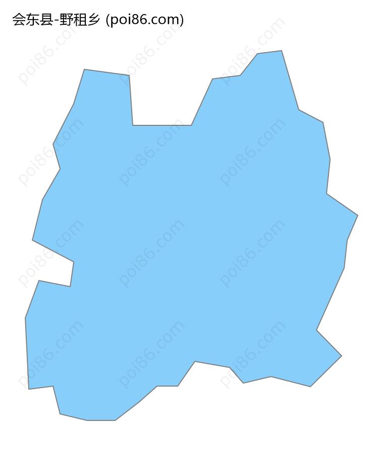 野租乡边界地图