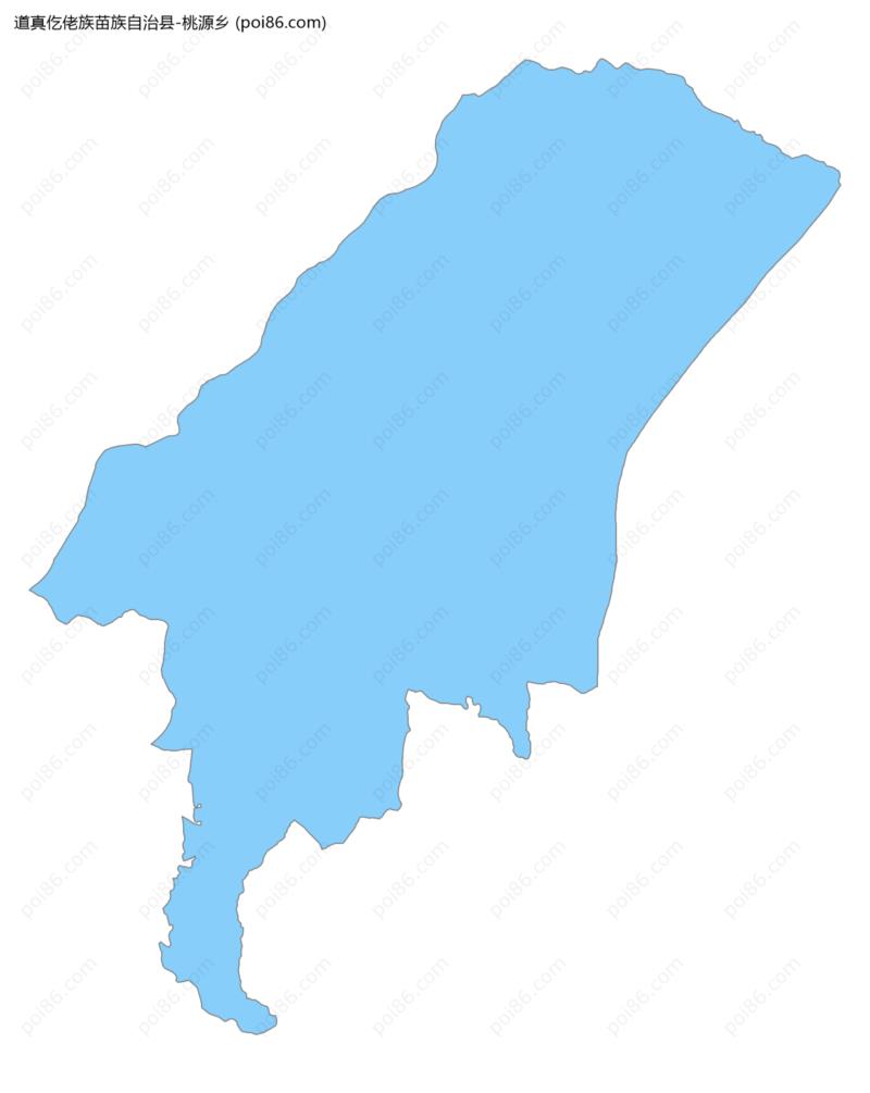 桃源乡边界地图