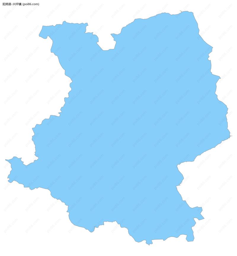 兴坪镇边界地图