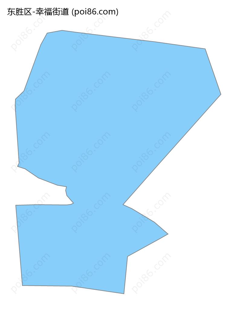 幸福街道边界地图