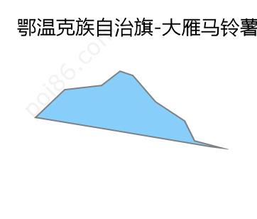 大雁马铃薯高新技术示范园区边界地图