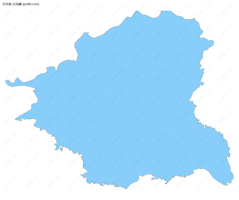 沙沟镇边界地图