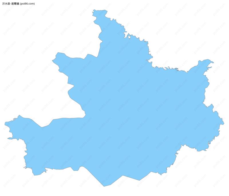 诸葛镇边界地图