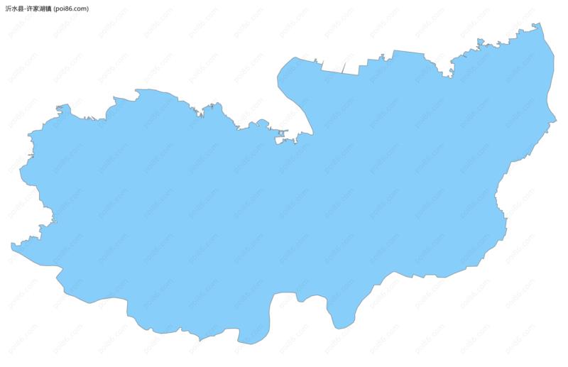 许家湖镇边界地图