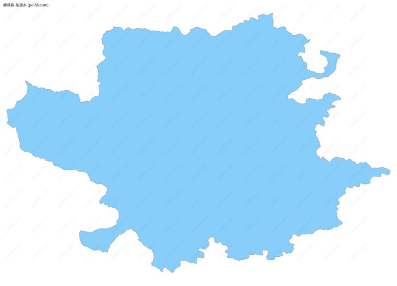 东凌乡边界地图