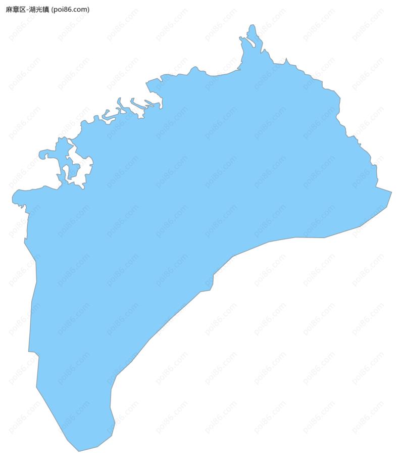 湖光镇边界地图