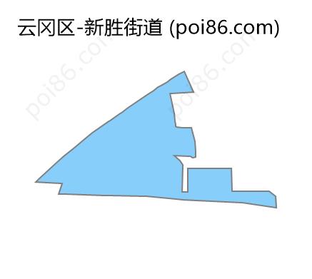 新胜街道边界地图