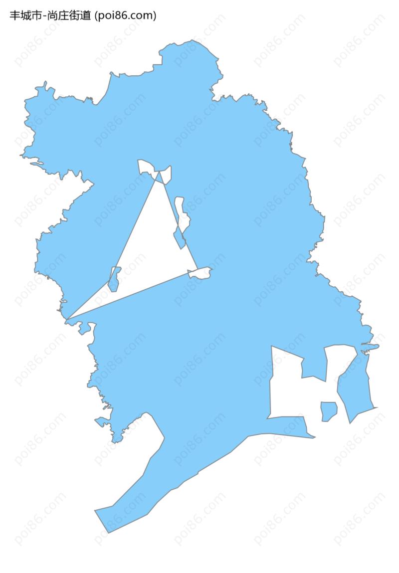 尚庄街道边界地图