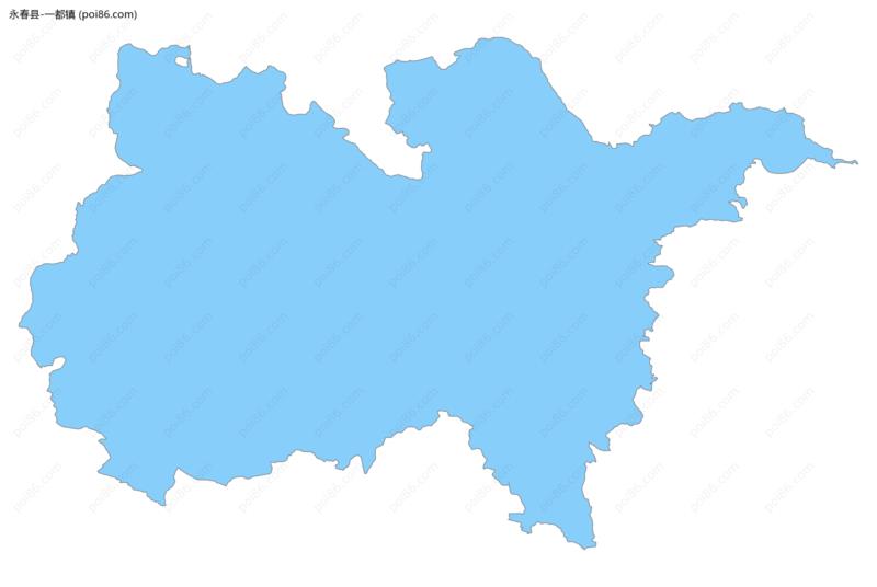 一都镇边界地图