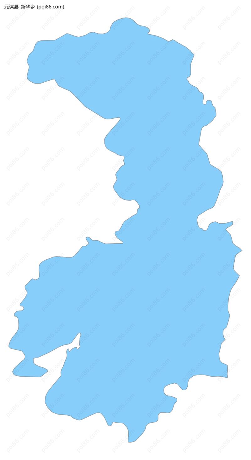 新华乡边界地图