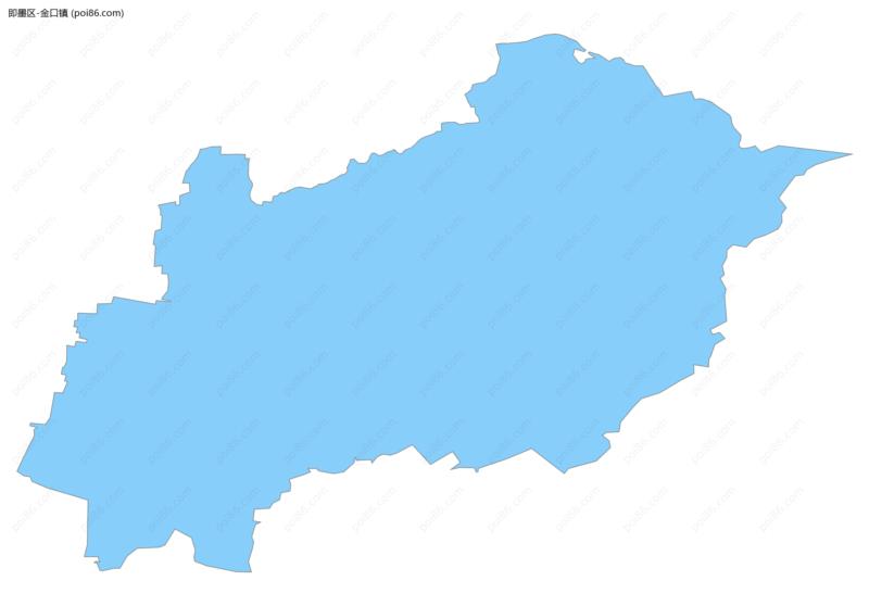 金口镇边界地图