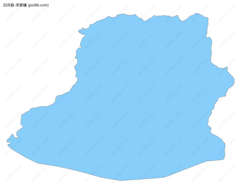 宋家镇边界地图