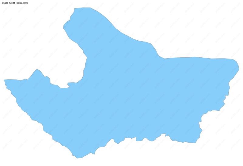 和川镇边界地图