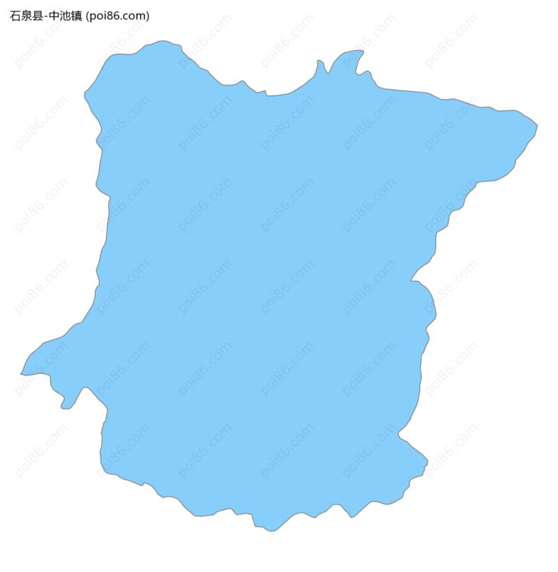 中池镇边界地图