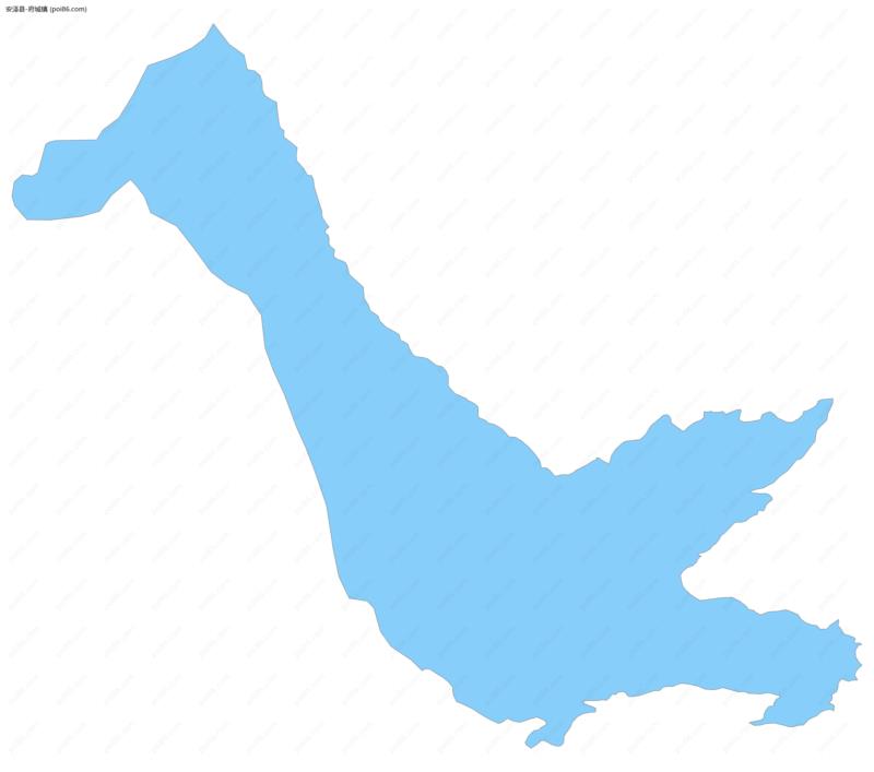 府城镇边界地图