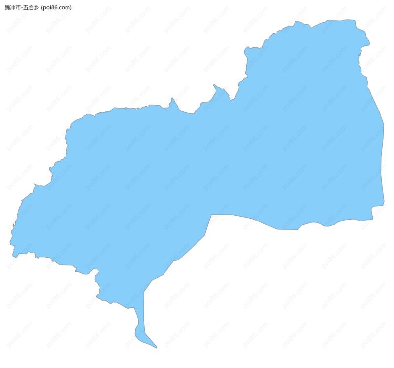 五合乡边界地图