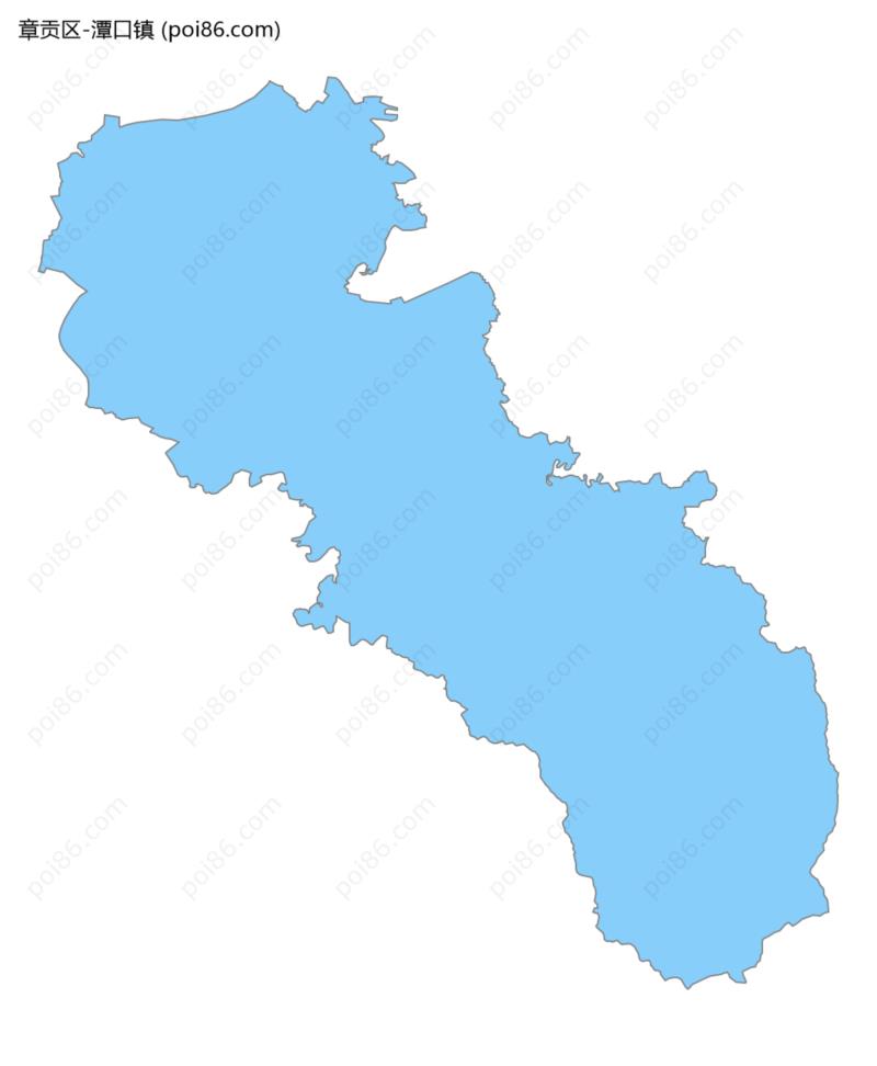 潭口镇边界地图