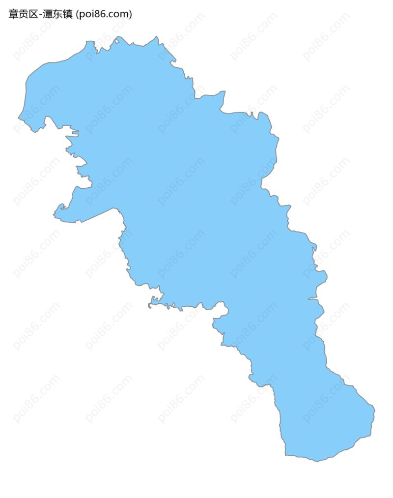 潭东镇边界地图