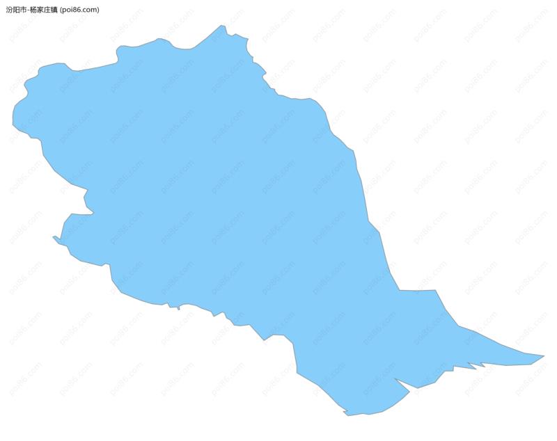 杨家庄镇边界地图