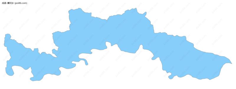 镡河乡边界地图