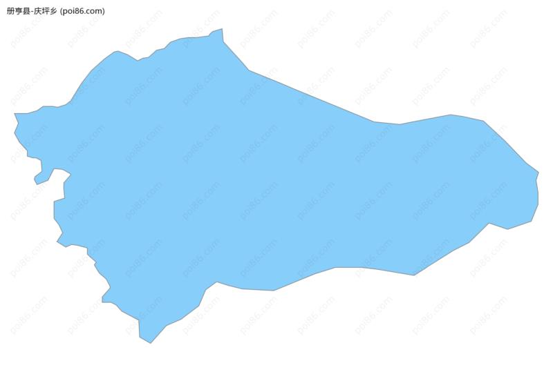 庆坪乡边界地图