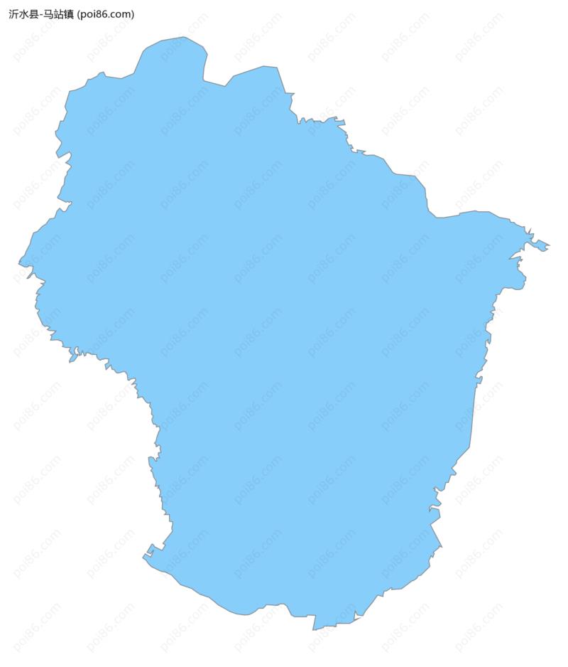 马站镇边界地图