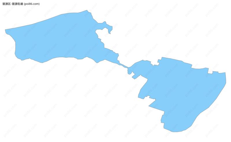 晋源街道边界地图